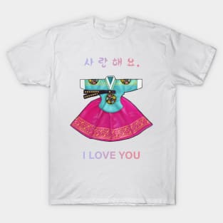 I Love You Hanbok T-Shirt